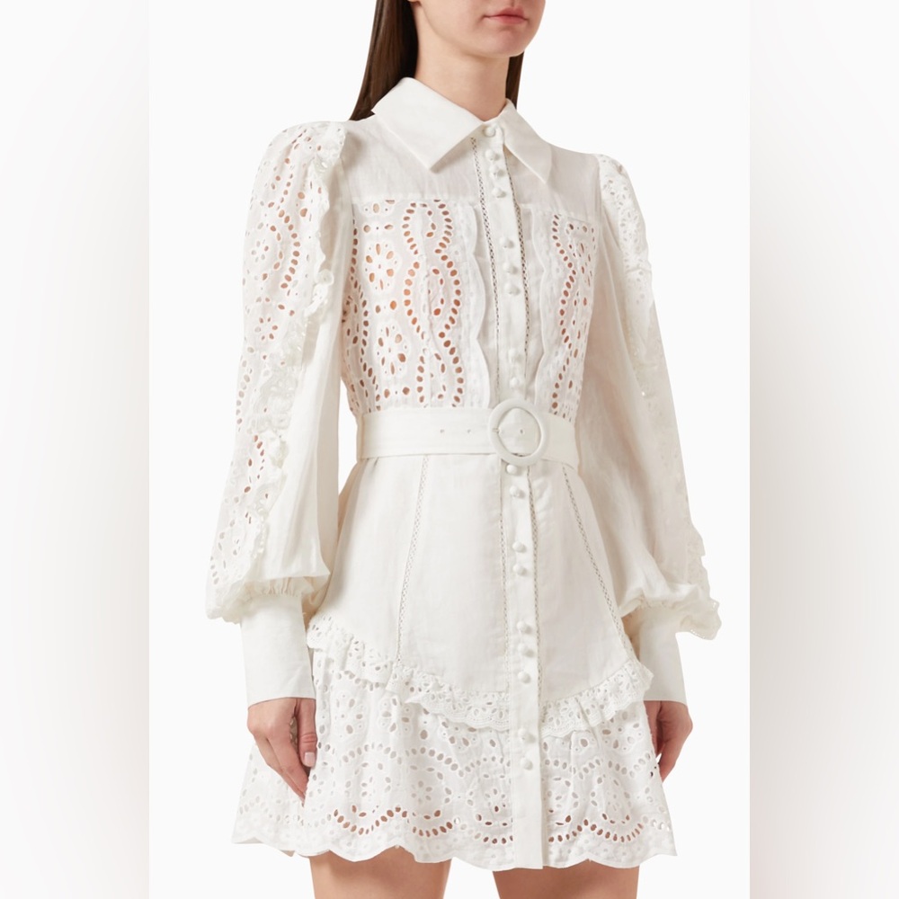 Saint Armont Lulu Broderie Dress in
White Size S  490$ retail